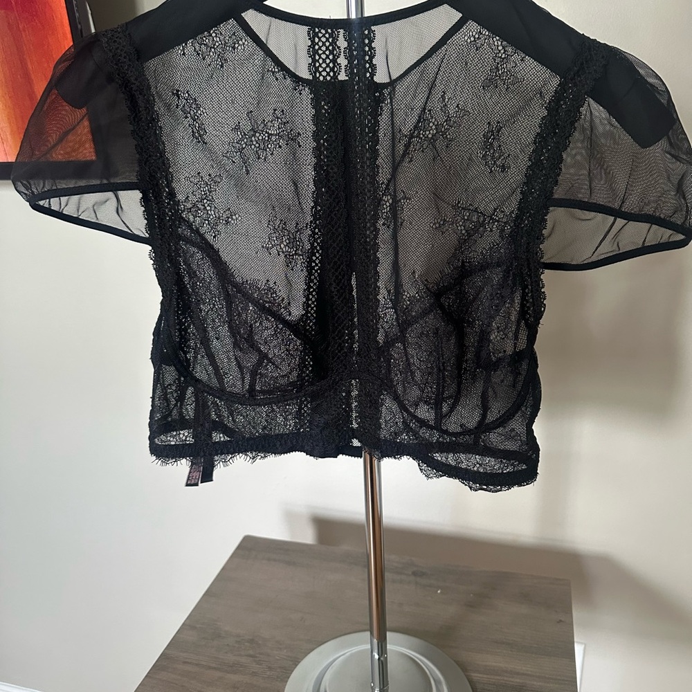 Victoria's Secret Black Lace Top